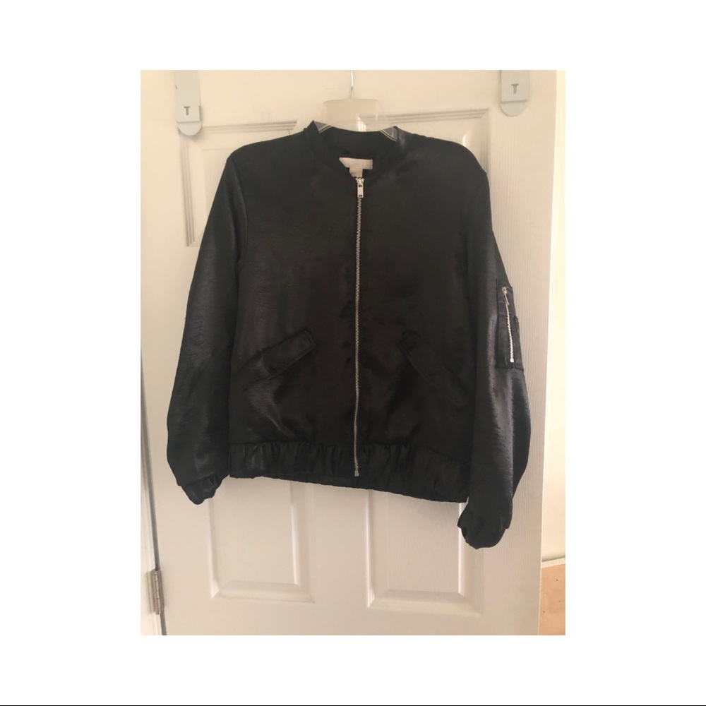 Satin bomber jacket